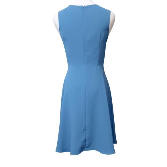 LOFT A-Line Dress Midi XS 0 Petite Blue Circle Skirt Dressy Event Office‎ Career - Picture 3 of 9